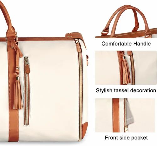 2-in-1 Convertible Garment Duffle Bag with Shoe Pouch - Weekender Travel Bag